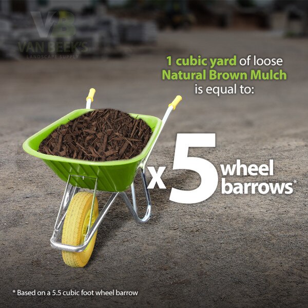 Brown Mulch Cubic Yard Dumped Loose